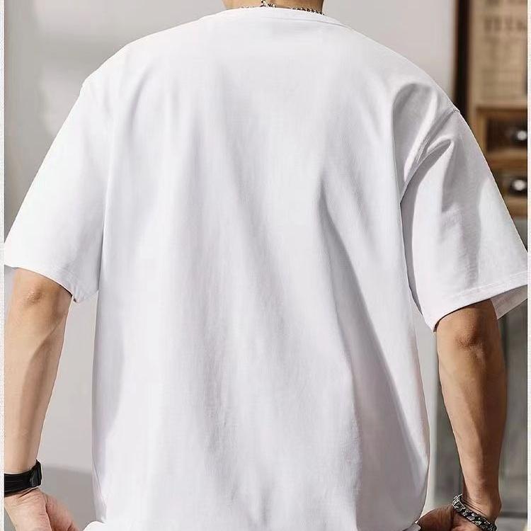 Summer Men Vintage Motorcycle Print T Shirt Casual Short Sleeve Tee Shirt Oversized Sports T-shirts