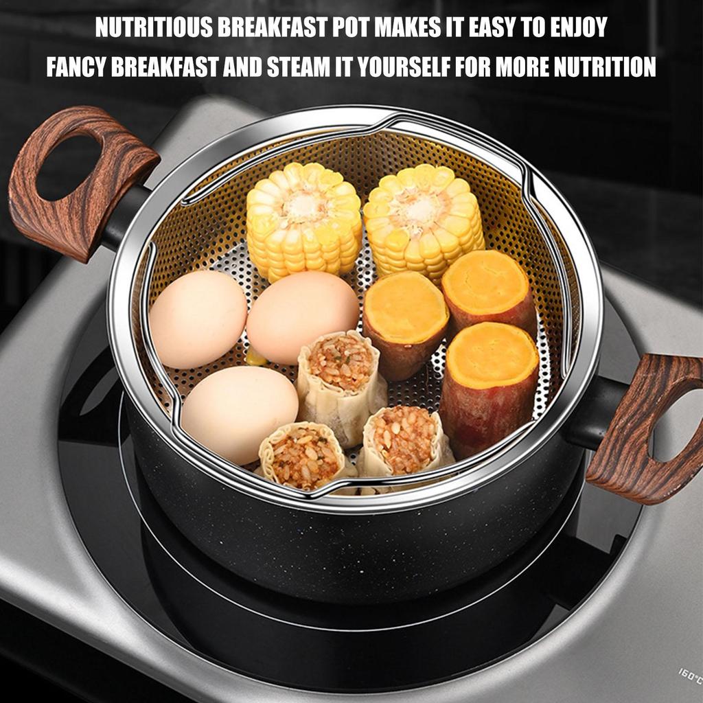Steamers Insert Stainless Steel Multi-Functional Steamer Basket Kitchen Strainer For Steaming Rice Dumplings Cooking Accessorie