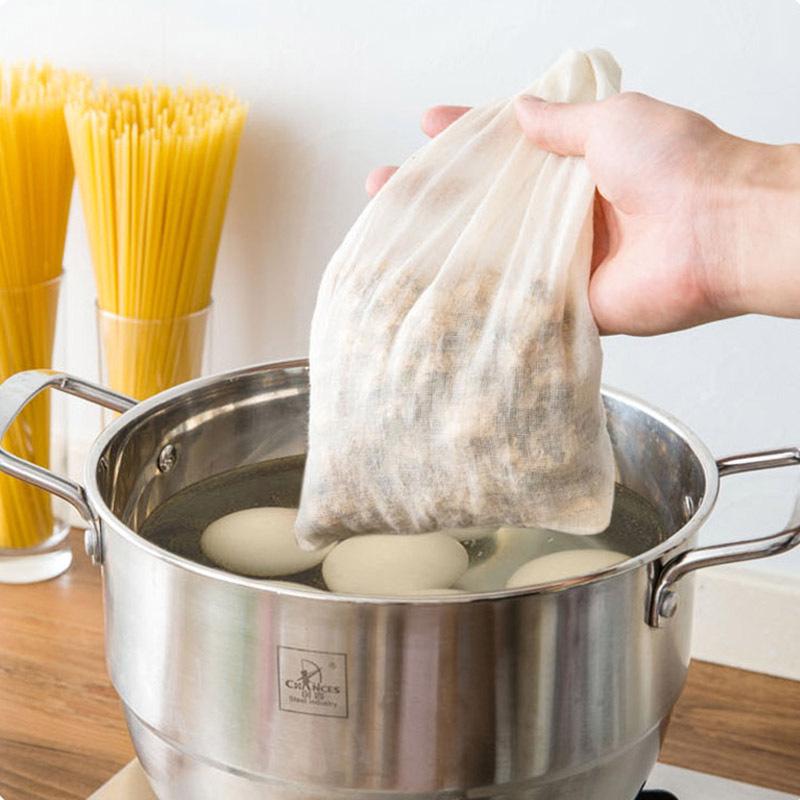 

25x20 Gauze Drawstring Tea & Soup Filter Bag 10x15 cm