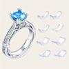 Resin Ring Size Adjuster Set - 8pcs Invisible Ring Sizer for Loose Rings - Multiple Finger Sizes,