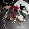 Trendy Fashion Plush Love Beaded Mobile Phone Lanyard High-value Niche Bag -loss Pendant Car Ornament Chain