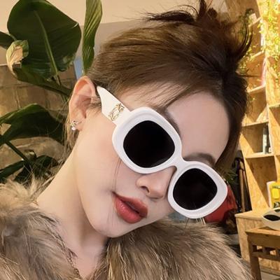 Módní a minimalistické sluneční brýle s oválným rámem, Letní dopaminové nošení, Sluneční brýle, Velký rám, Brýle pro streetovou fotografii
