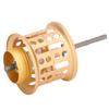 Full Metal LowProfile Reel Conversion Skirted Spool Fishing Line Wheel Accessory(golden )