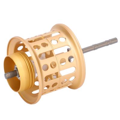 Full Metal LowProfile Reel Conversion Skirted Spool Fishing Line Wheel Accessory(golden )