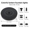 Pompa per Fontana d'Acqua Solare con 6 Ugelli e Luci LED Colorate, Decorazione da Giardino Esterna per Vasca per Uccelli, Decorazione per Stagno in Cortile