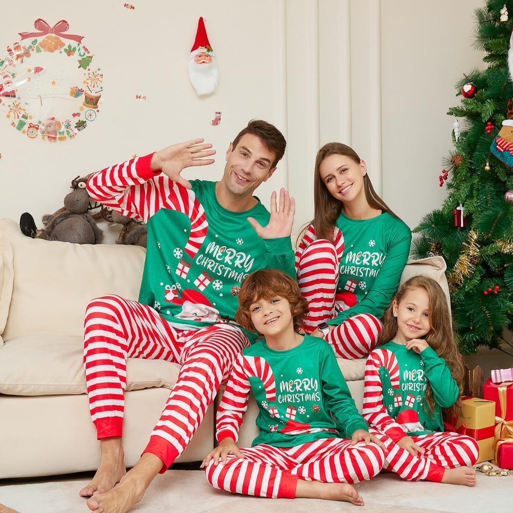 Nachtwäsche Familie Passende Pyjamas Erwachsene Kind Pyjama Set 2023 Neu Weihnachten Schlafbekleidung