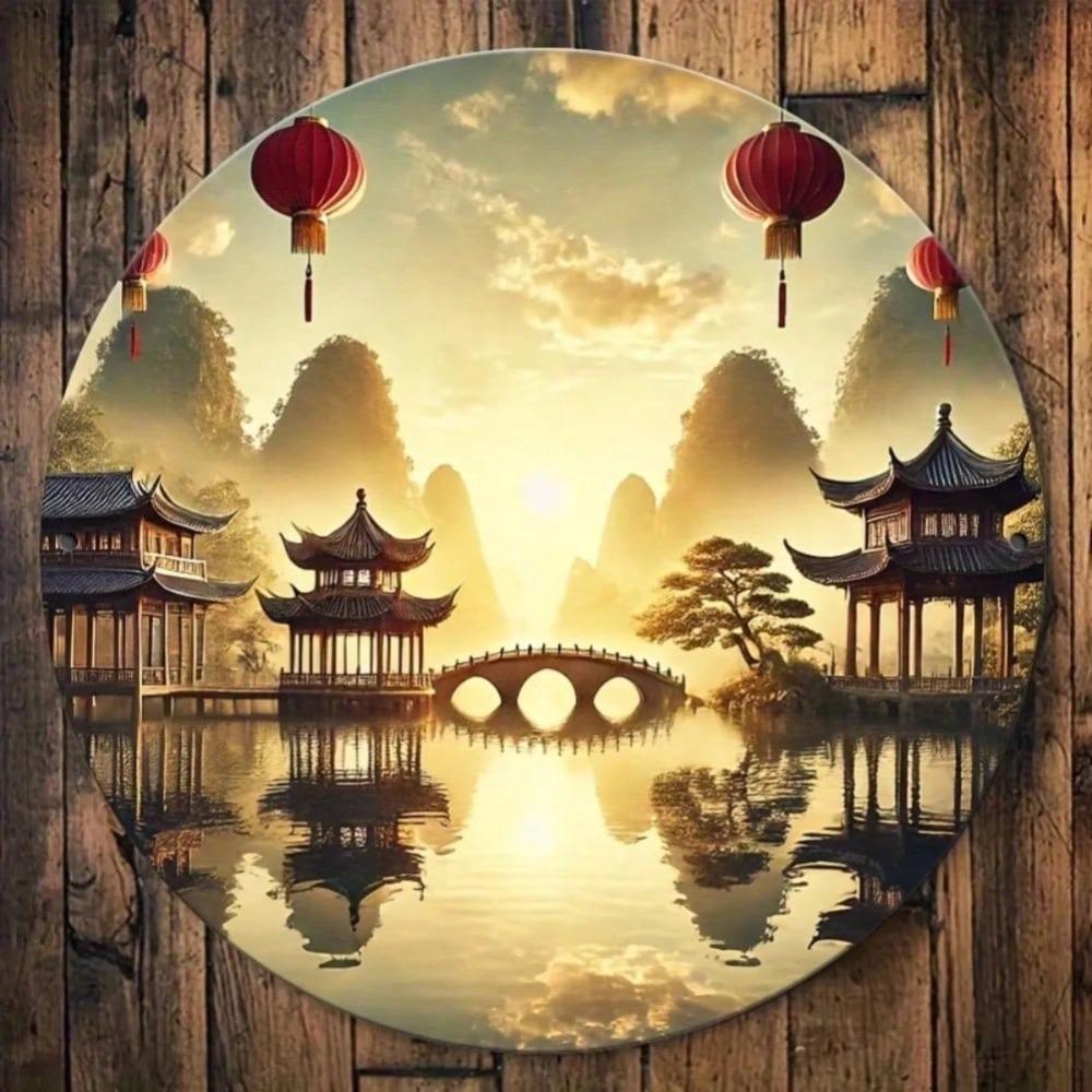 2D Metal Wall Art Sign Durable Home Office Decor Easy Hang Gift for Kitchen Garden Room