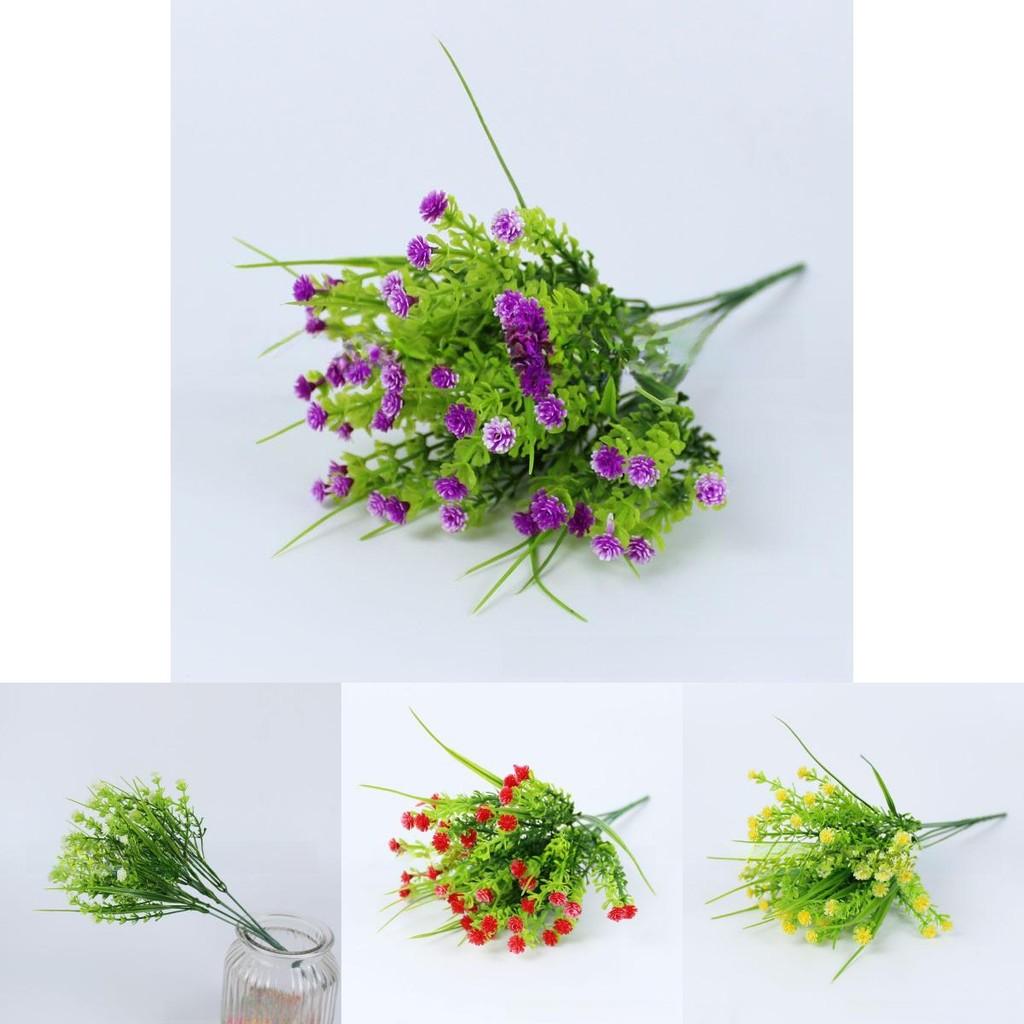 Plastic Water Plant Bundle With Gypsophila Paniculata Leaves For Diy Craft And Interior Design