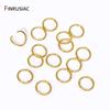 Wholesale 14K/18K Gold Plated Brass Open Jump Rings Split Rings Connector Rings For DIY Fashion Jewelry Making Findings