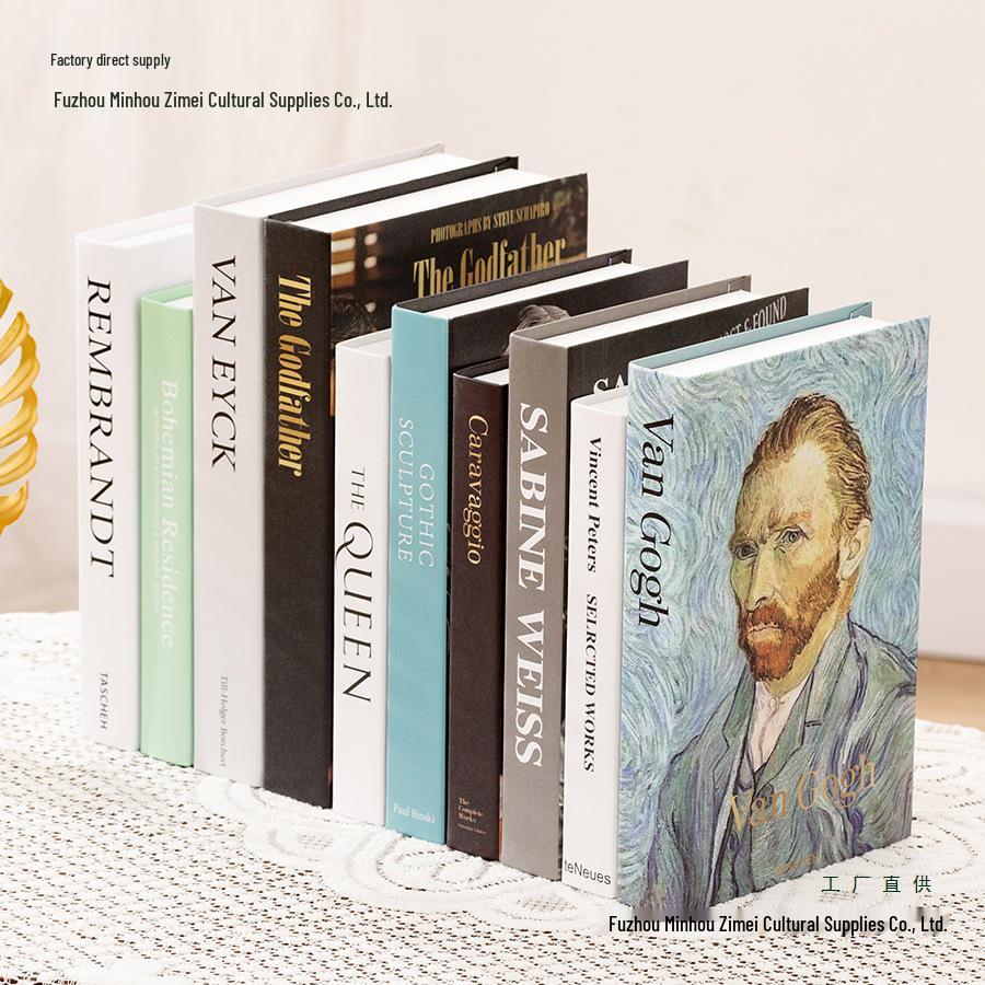 Luxury Fake Book Ornaments: Decorative Books, Simulation Props, English Book Models for High-End Photography