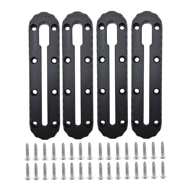 2/4Pcs Kayak Slide Track Rail Bracket Kayak Accessories Mount Track Fishing Rod Holder Mounting Base Rack Easy to Use