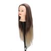 Training Head Long Soft Hair Hairdressing Styling Mannequin Head Hat Display for Ironing Braiding