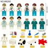 City Series Emergency Doctor and Nurse Figurine Building Blocks Toy