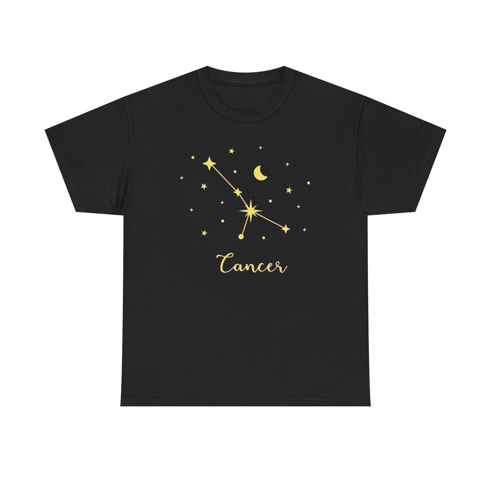 Cancer Zodiac Constellation Unisex Heavy Cotton Tee S