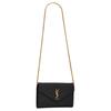 Saint Laurent Medium Matelassé Leather Wallet On Chain Nero Women Shoulder_bags Black 377828-BOW01-1000