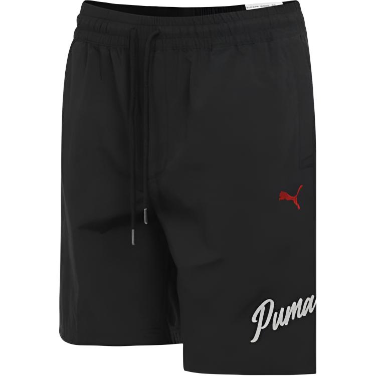 PUMA PremiumESS Shorts WV Casual Shorts Men s Black 632535-01 L
