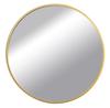 Rundes Holz-Loft-Spiegel 60 Cm Gold Bd Art
