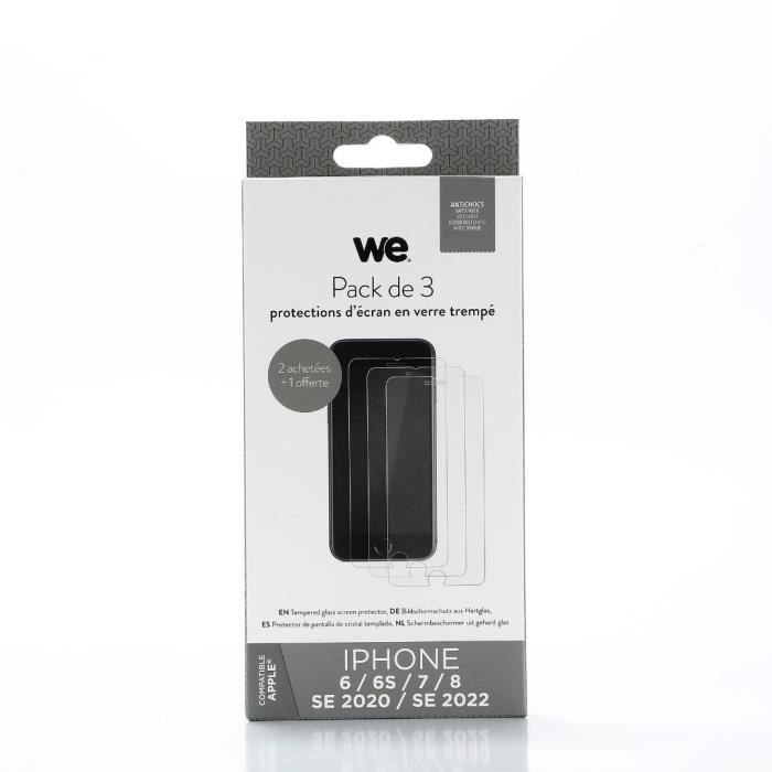 Protection écran - WE - Verres trempés - Anti-rayures - Anti-bulles - Dureté 9H