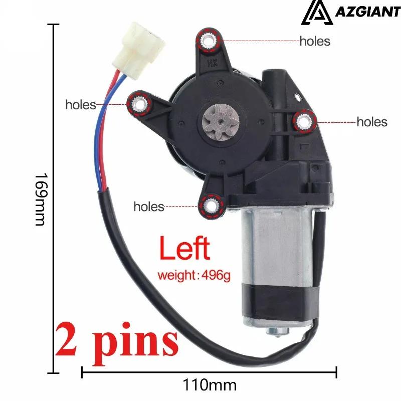 AZGIANT 12V/24V 3 hole 8 gear/teeth electric car Window lifter motor Power Windows Motor Regulator Left/ right torx pinion