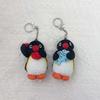 Cute Penguin Embroidered Plush Figurine With Fish Design For Kids Accessories