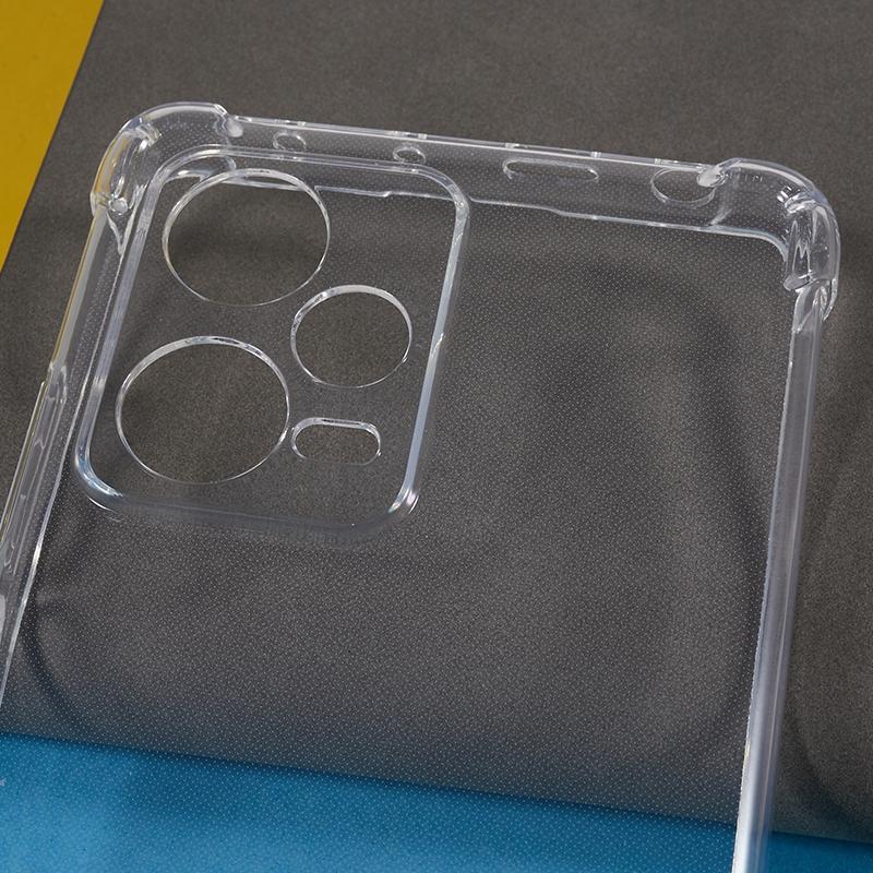 Phone Case for Xiaomi Redmi Note 12 Pro 5G Reinforced Corners Anti-drop TPU Transparent Back Cover