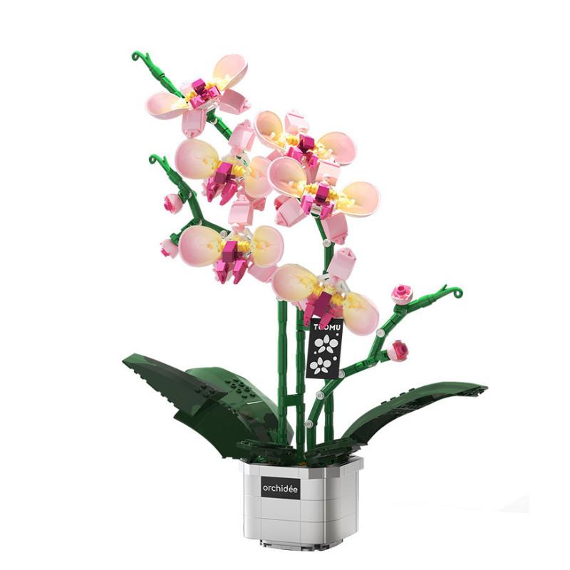 Succulent Plastic Plant Building Blocks For Children Educational Play And Decor