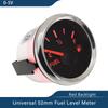 Signal 0-5V Boat Fuel Level Gauge Waterproof Car Fuel Gauge with Red Backlight Working Volt 9~32V Fit Car Motorcycle Yacht