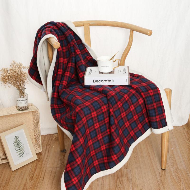 Scottish Style Lambswool Plaid Blanket for Autumn/Winter – Perfect for Office or Lunch Breaks