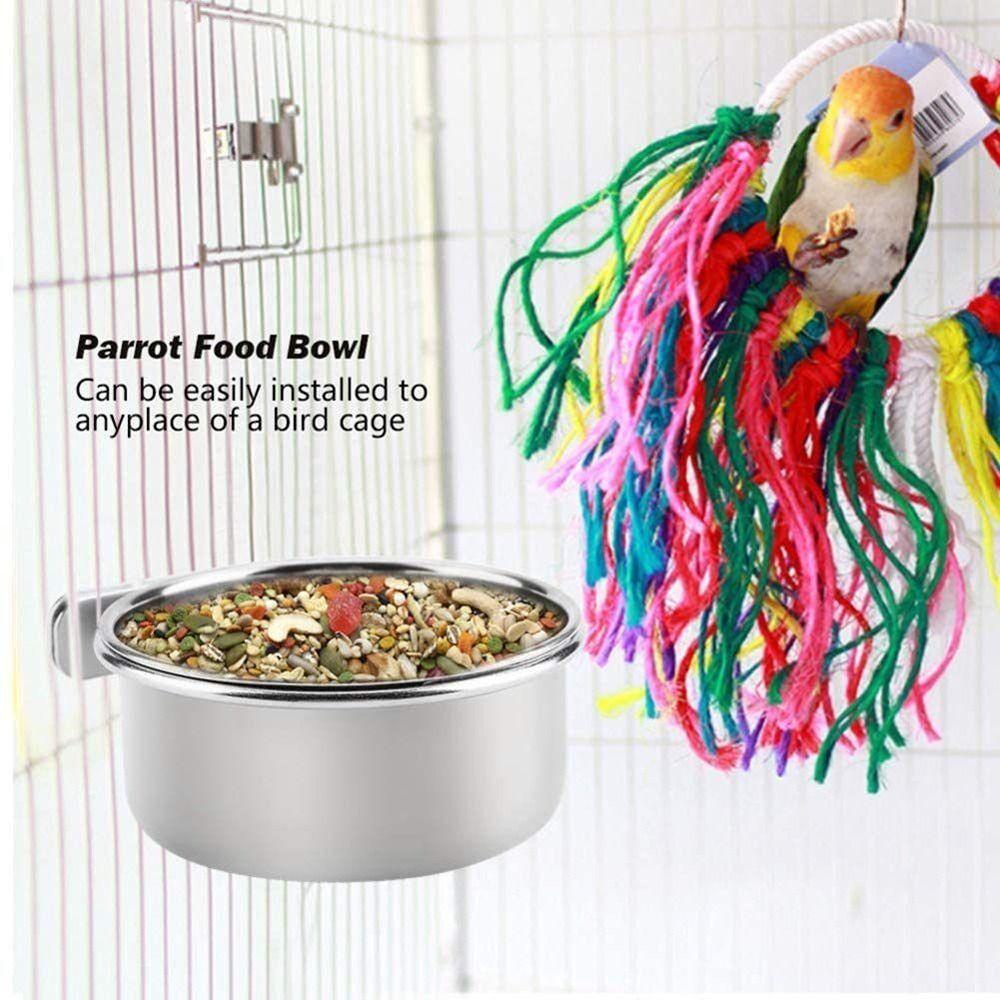 Hanging Dog Cage Bowls Anti-gnawing Pet Feeder New Cage Food Dispenser  Parrot Bird