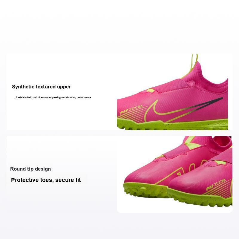 Nike Zoom Mercurial Vapor 15 Academy TF GS Luminous Pack Scarpe da Ginnastica per Bambini Rosa Pink-Blast Gridiron DJ5621-605