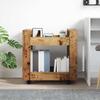 Mobile Desk Trolley Reclaimed Wood Look 60 X 45 X 60 Cm Engineered Wood