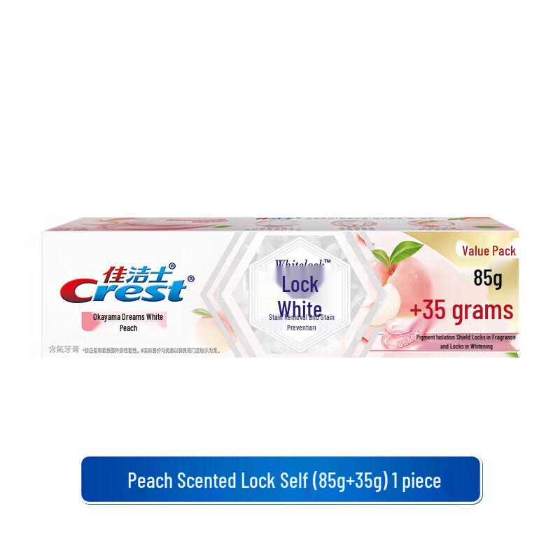 Crest Dual-Color Whitening Toothpaste Set with Peach Blossom & White Peach