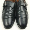 Burberry S Wyprodukowane w Anglii Vintage Buty Biznesowe Monk Strap Czarne rozmiar 26.0 Męskie(UŻYWANY)