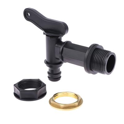1Pc 3/4" Ibc Tank Tap Adapter Coarse Thread Garden Water Tanks Faucet For 3/4" Hoses Replacement Connector Valves