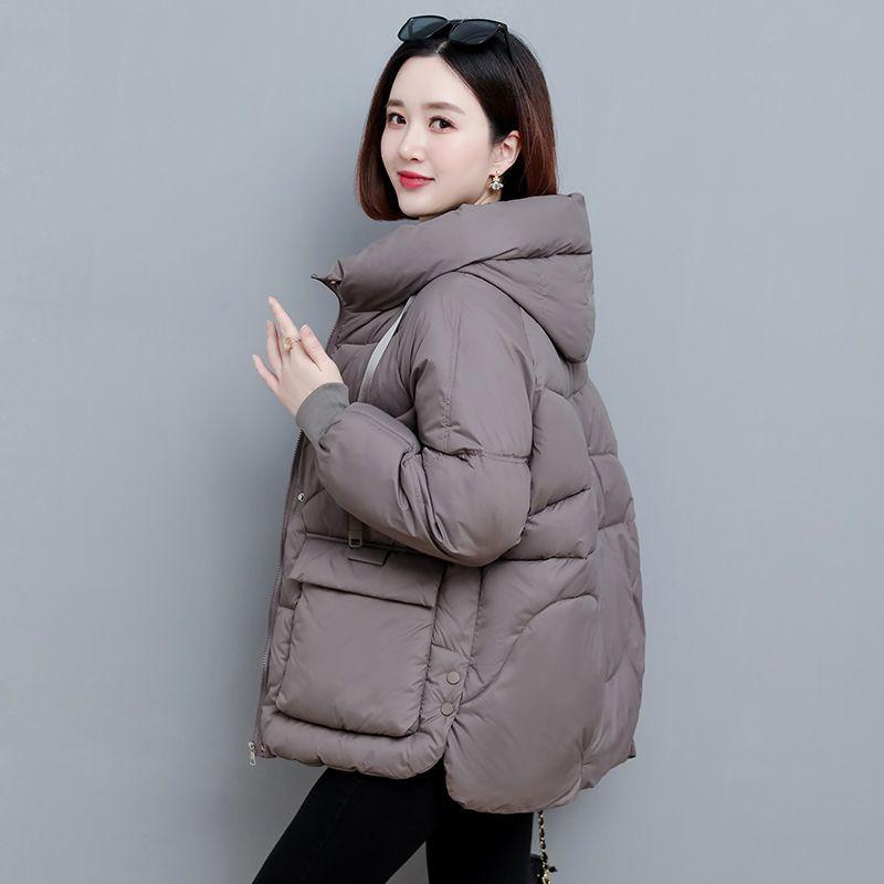 Winter Coat Women Women's Coat 2026 New Hooded Pocket Style Large Loose Coat Winter Down Coat