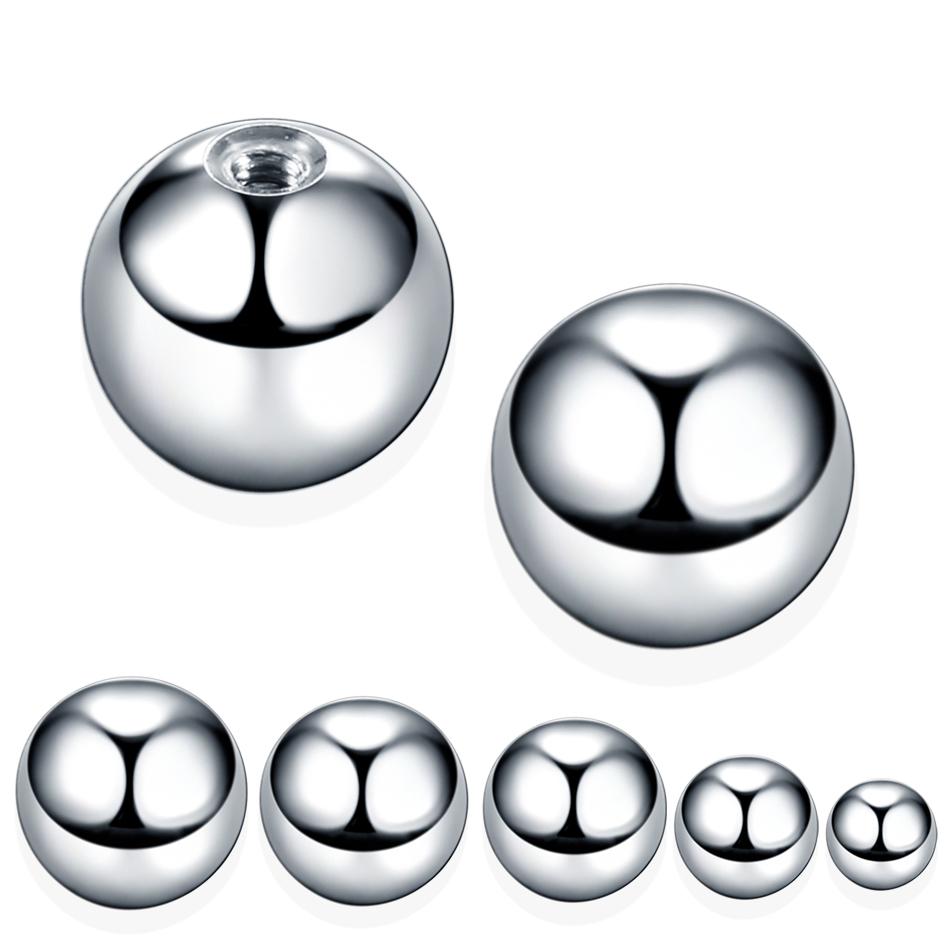 100Pcs/lot Steel Earring Studs Barbell Nipple Labret Piercings Nose Eyebrow Ring Screw Ball Replacement Accessories Body Jewelry