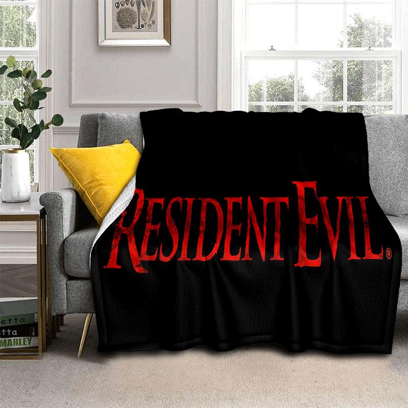 3D R-Resident Evil herní deka, měkká deka pro domácí ložnici pohovka pohovka piknik cestovní kancelářská přikrývka deka kid