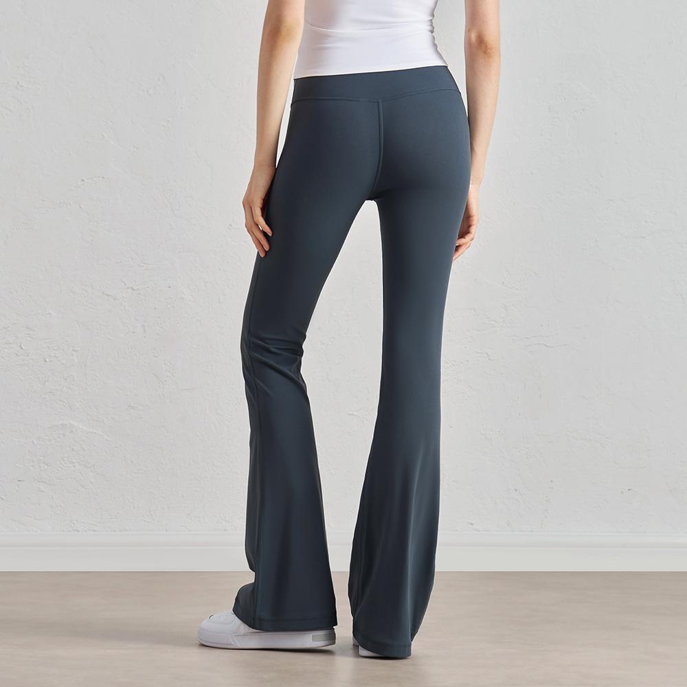 

Sweatpants micro-pull new casual yoga pants women s high waist hip-lifting sports fitness pants wear versatile wide-leg straight-leg pants F (average size 80-70kg can be worn)