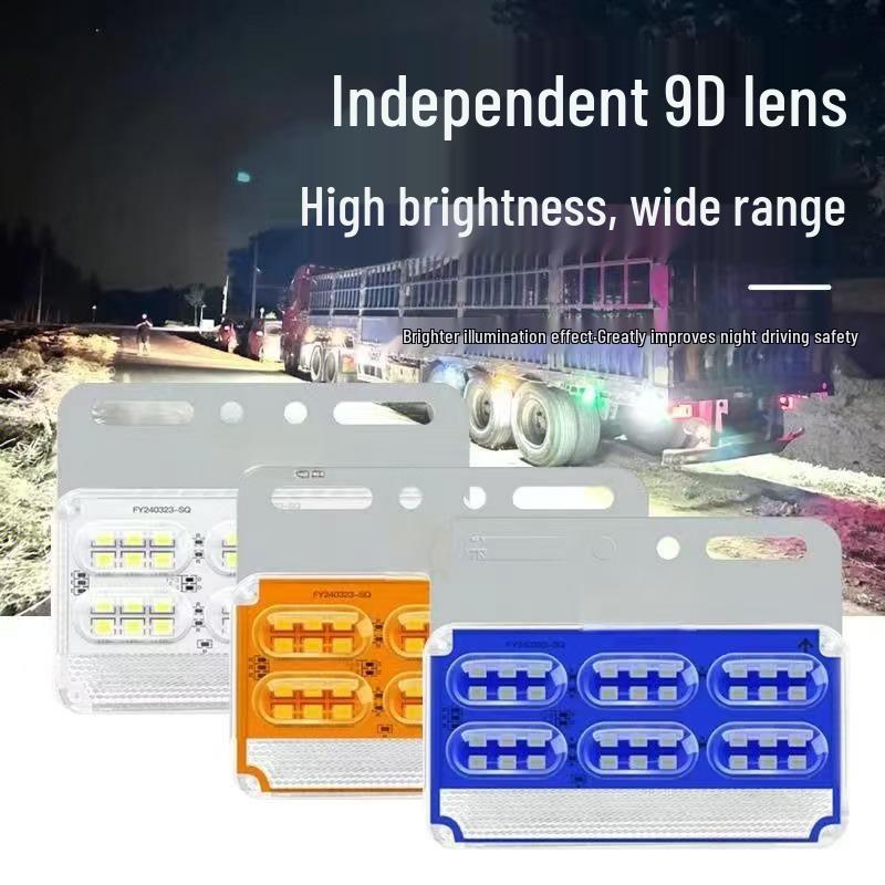 24V Wasserdichte LED LKW Seitenmarkierungsleuchten - Weites Sichtfeld, Superhell, Lange Lebensdauer