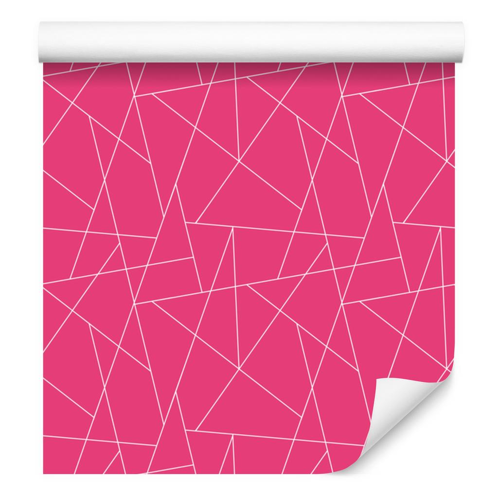 Wallpaper Geometric Pink Pattern, Subtle Detail 50x1000