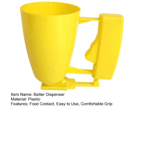 Batter Dispenser Food Contact Grade Reusable Plastic All-in-1 Cupcake Cream Dough Funnel Meat Ball Maker