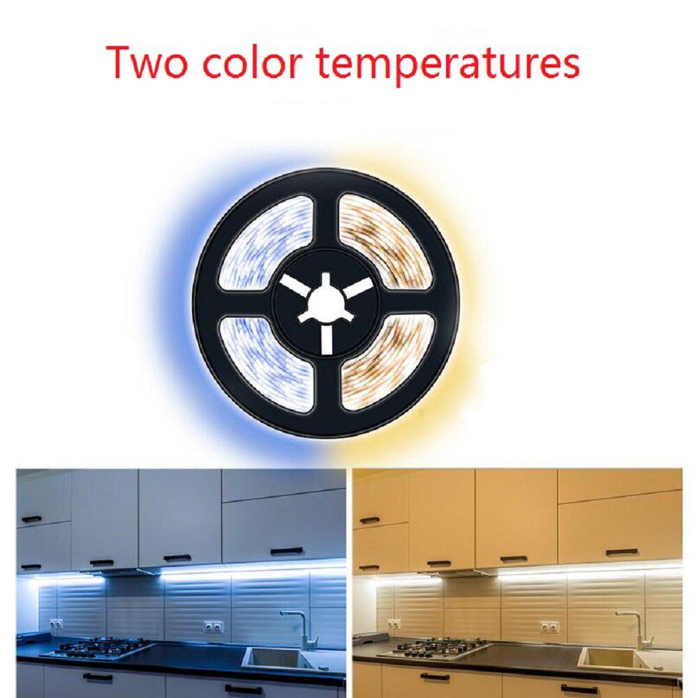 BMW AA Battery Power Led Strip Light SMD2835 1-5M Flexible Lighting Ribbon Tape White/Warm White Strip Cabinet Lights Backlight