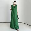 Sleeveless Plus Size Cotton Vintage New In Dresses for Women Casual Loose Long Summer Dress