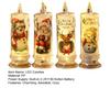 Christmas LED Flameless Candle Xmas Snowman Santa Reindeer Flickering Fake