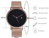 Men's Ultra-Thin Wormhole Concept Quartz Watch with Mesh Band