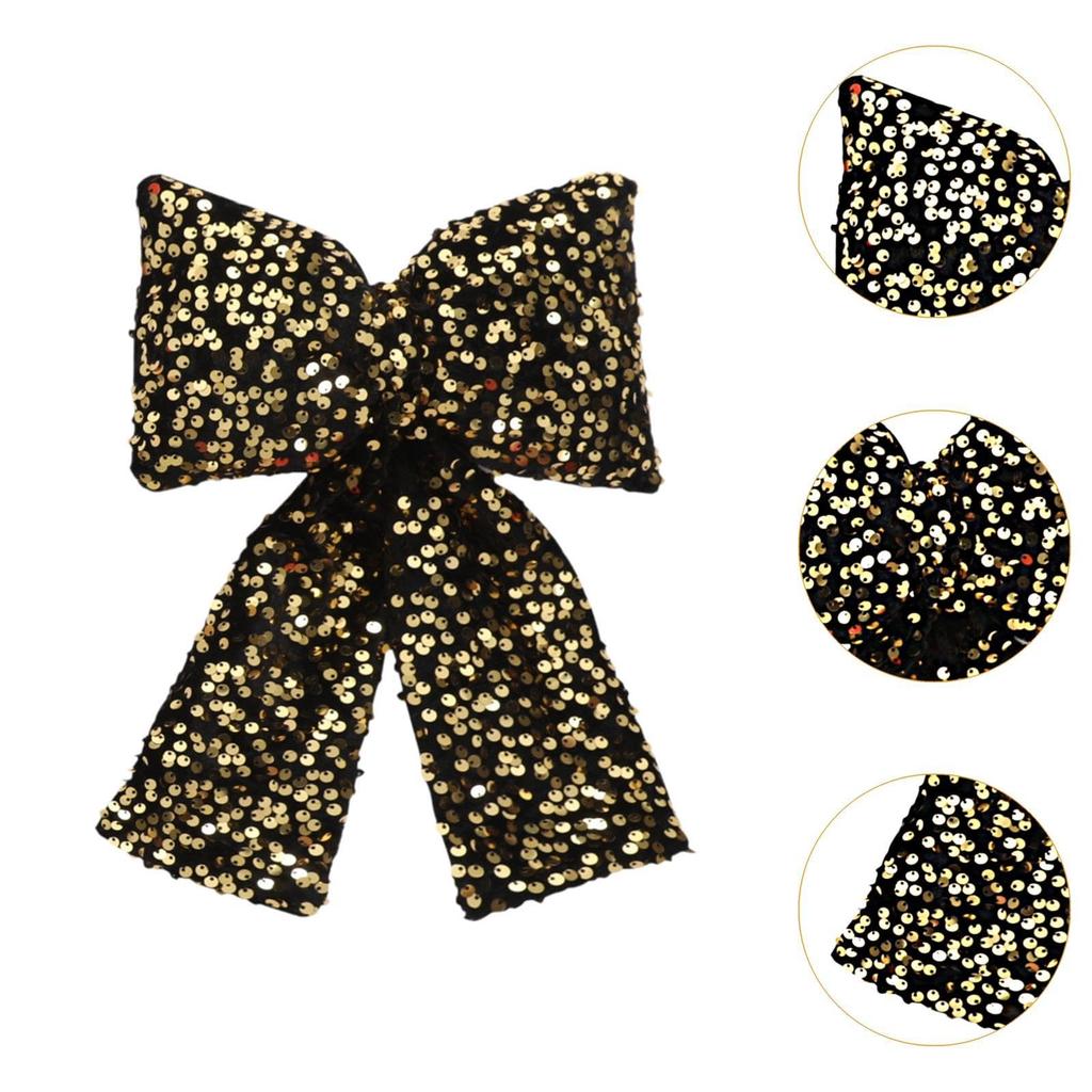 Bow Christmas Tree Decoration Wreath Bow Xmas Decor Craft Supplies For Front Door