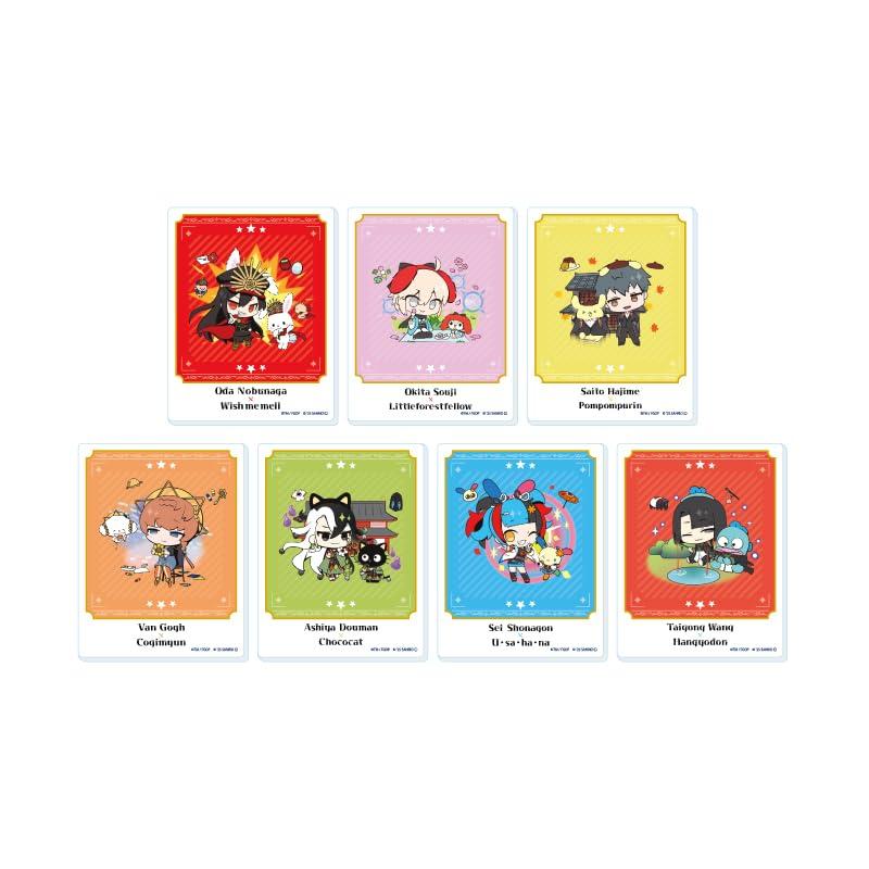 Набор акриловых карточек FateGrand Order x Sanrio Characters 04 [Иллюстрация из совместной работы] (Коробка из 7 предметов)