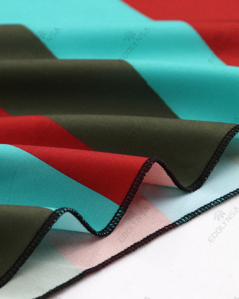 EDOLYNSA Plus Size Kaftan Red Bohemian Printed Summer Long Beach Dress Women Homewear Outfit Swim Suit Cover Up Loose Caftan