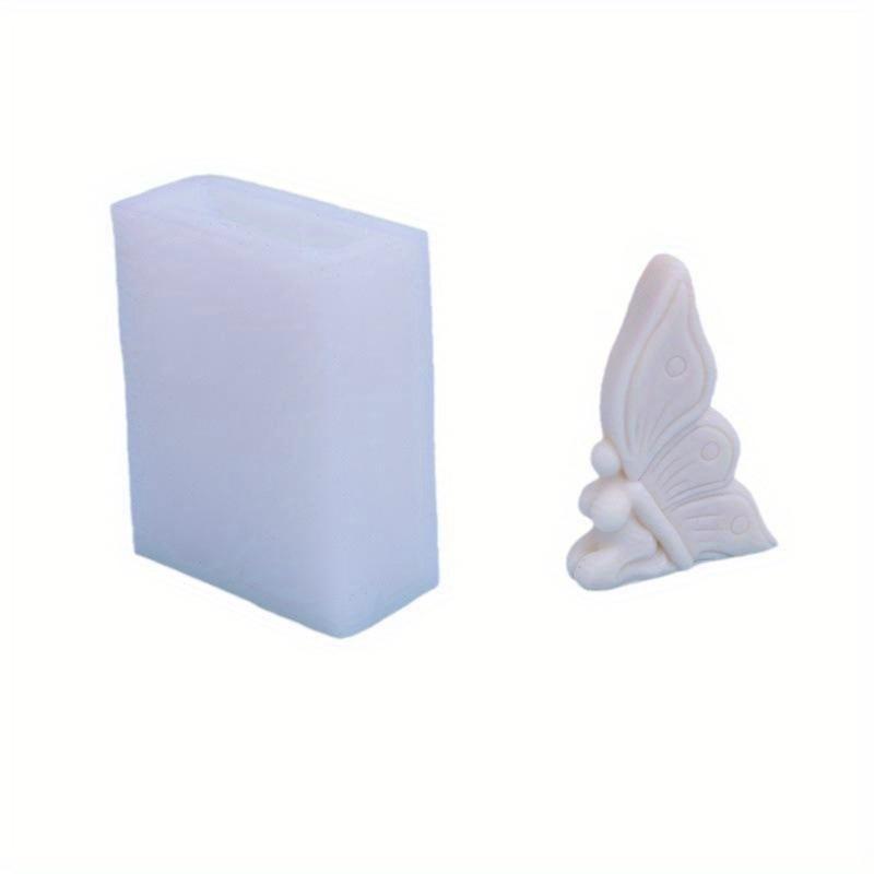 Angel Butterfly Silicone Candle Mold DIY 3D Butterfly Elf Cake Decor Baking Mould Aromatherapys Gypsum Soap Resin Mold