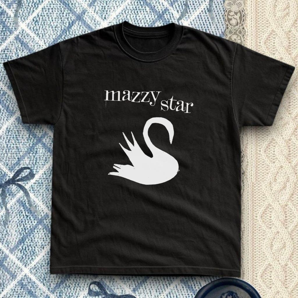 Mazzy Star Swan Shirt, 90s Indie Band Tee, Goth Clothing, Unisex Cotton Graphic